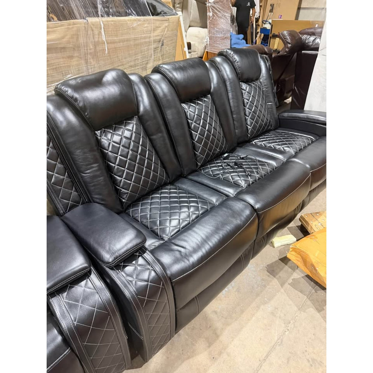 Black 4-Piece Power Reclining Living Room Set – $3,000+ Retail Value – Delivery Available