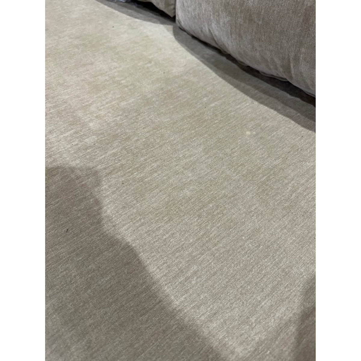 Falkon Furniture Lisette 87” Curved Designer Sofa – Moss Latte Open Box - Delivery Available