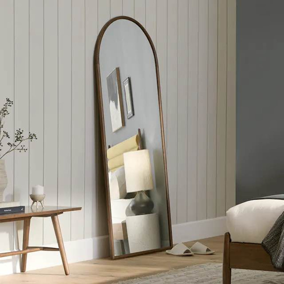 New Article Laud Floor Mirror – Walnut – $599 Retail – Delivery Available