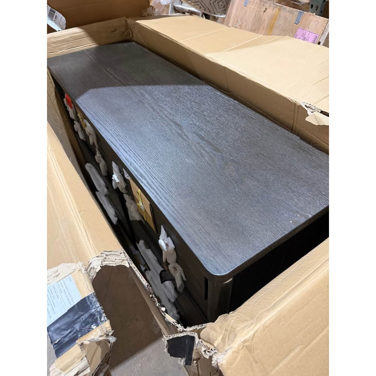New 8 Drawer Dresser Dark Oak - $1300 Retail “open box” BLEMISH - Delivery Available