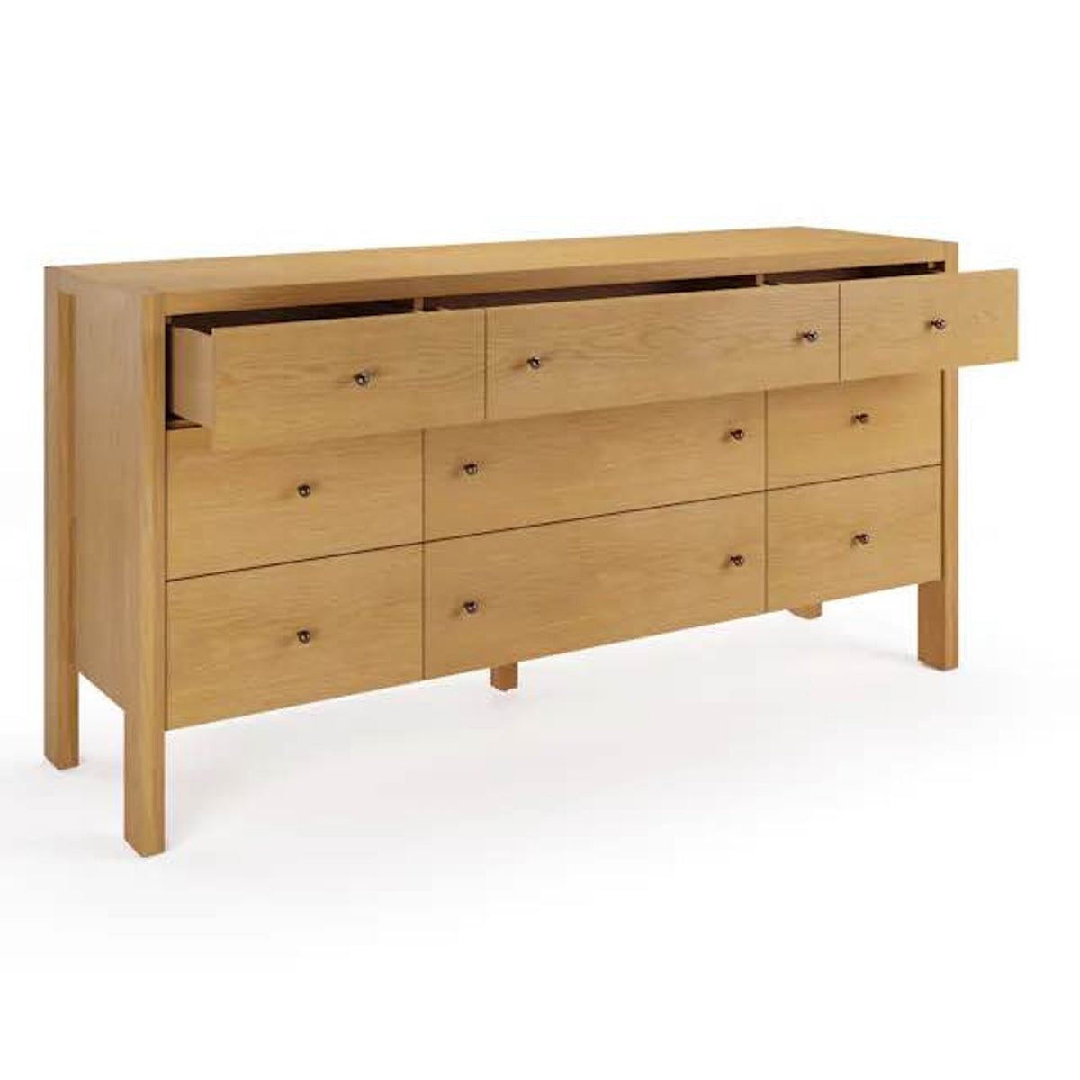 Article | 9-Drawer Triple Dresser | Cassie - Natural Oak | Retail $1799 Open Box Delivery Available