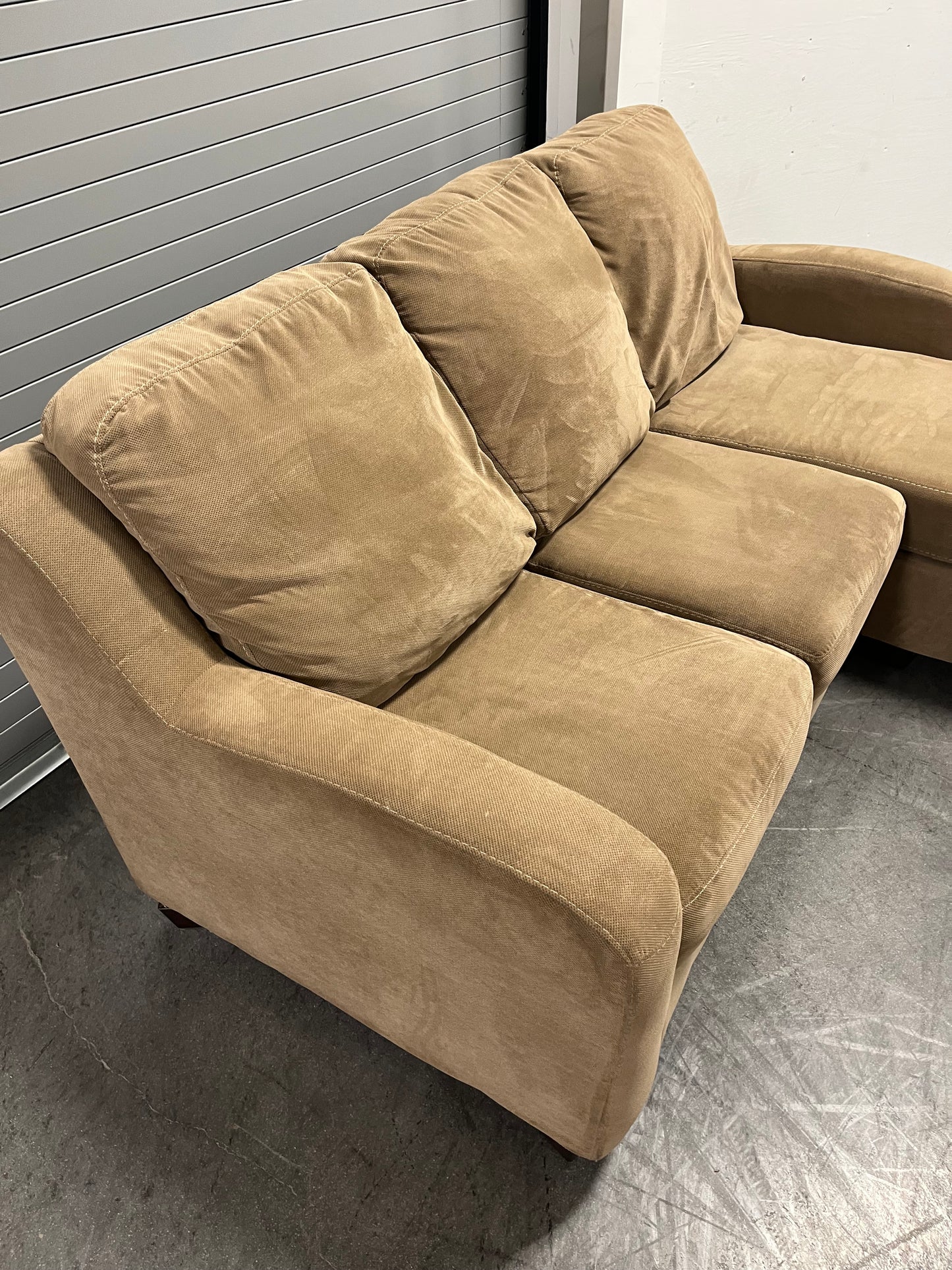 Corner Sectional Sofa Couch - Ashley Furniture - Reversible Chaise - Light Brown Delivery Available