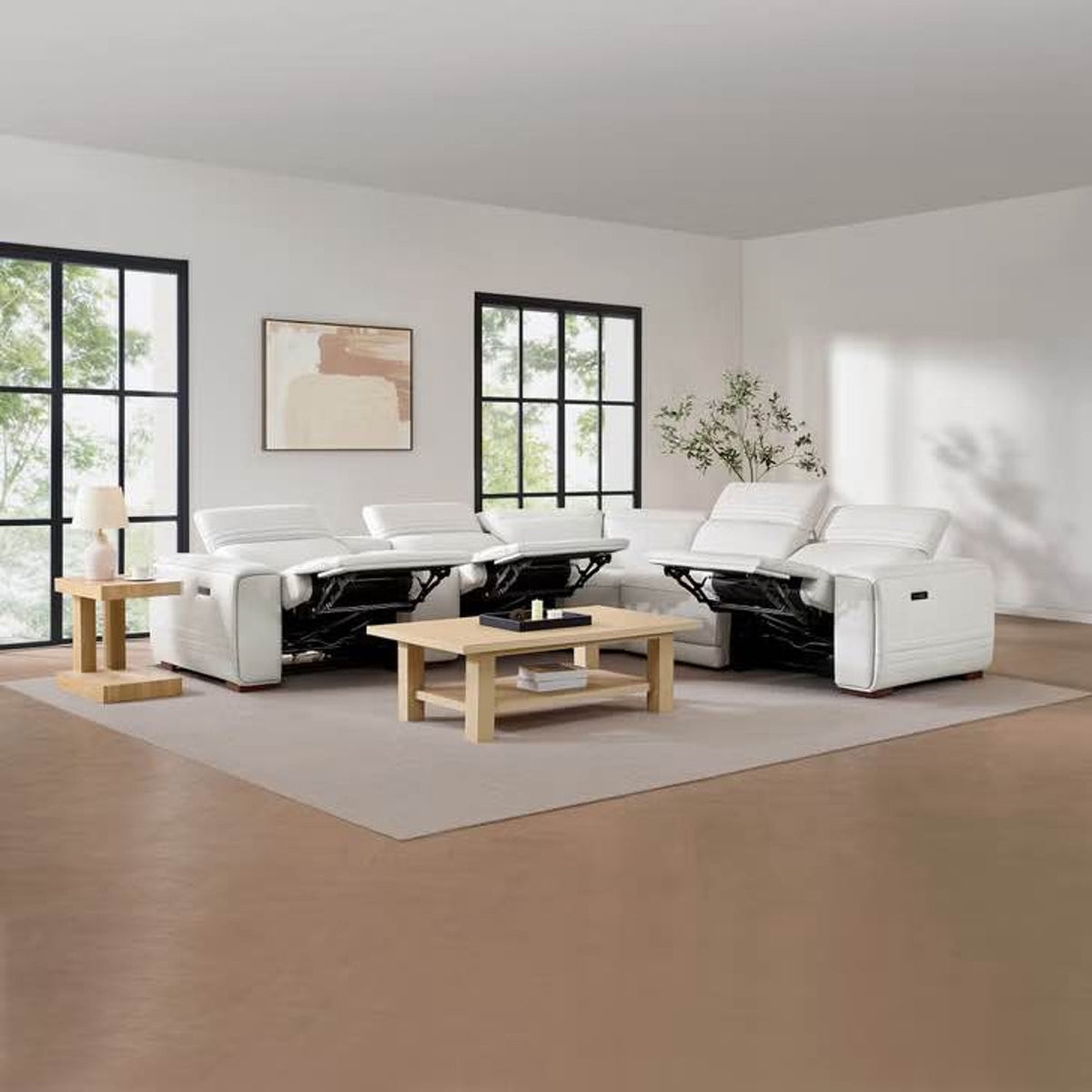 Costco Karson Leather Power Reclining Sectional – New Open Box – Delivery Available