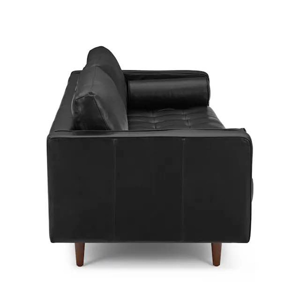 New Article Sven 88” Tufted Leather Sofa – Oxford Black – $1,699 Retail – Delivery Available