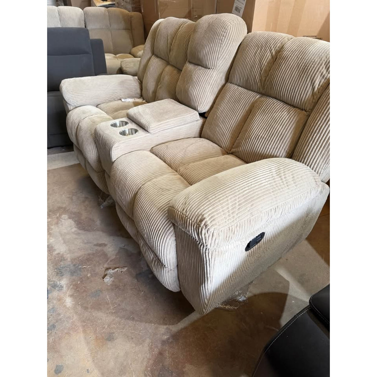 3-Piece Corduroy Reclining Living Room Set – $1,959 Retail – Open Box – Delivery Available