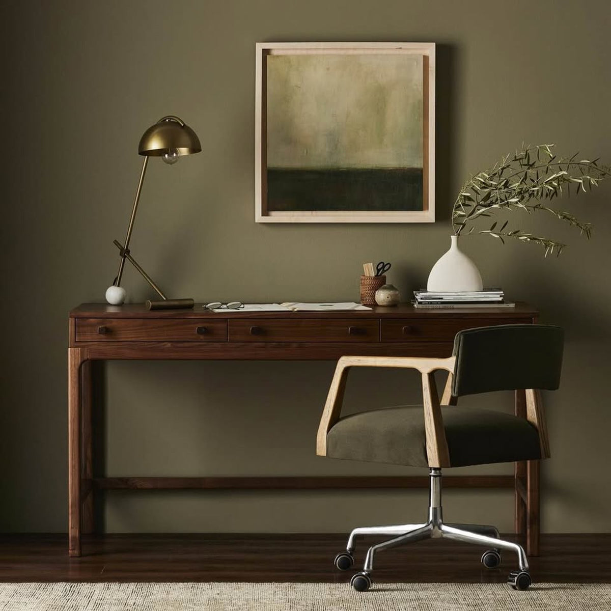 New Four Hands Arturo Natural Walnut Desk – $1,499 Retail – Open Box – Delivery Available