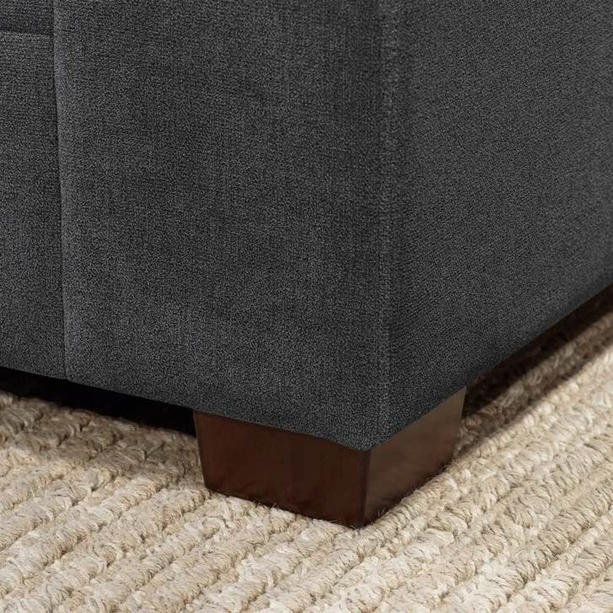 Thomasville Tisdale 6-Piece Modular Sectional with Storage Ottoman – Dark Gray Costco Sectional