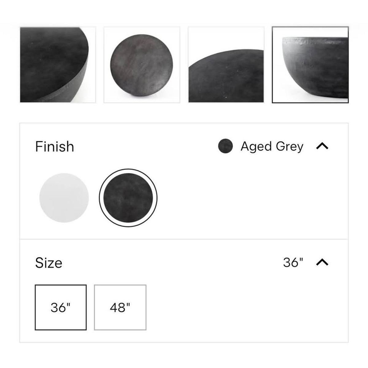 Four Hands Basil Outdoor Coffee Table | Aged Grey | New Open Box $1750 Retail Delivery Available