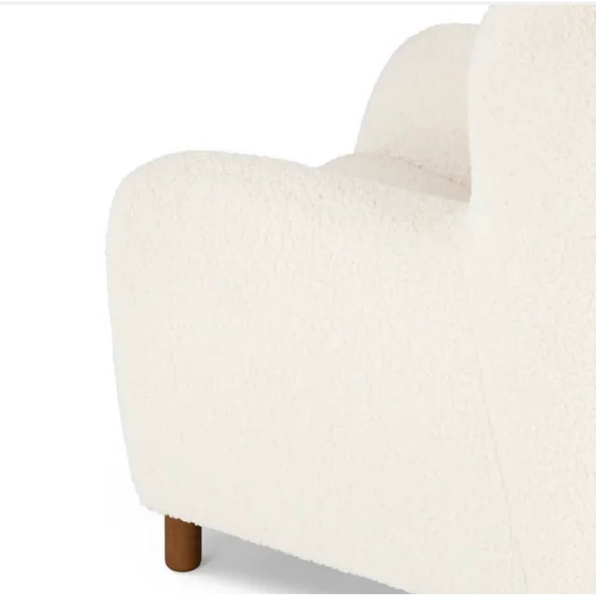 Article Archie Shearling Accent Lounge Chair – White Open Box $700 Retail Delivery Available