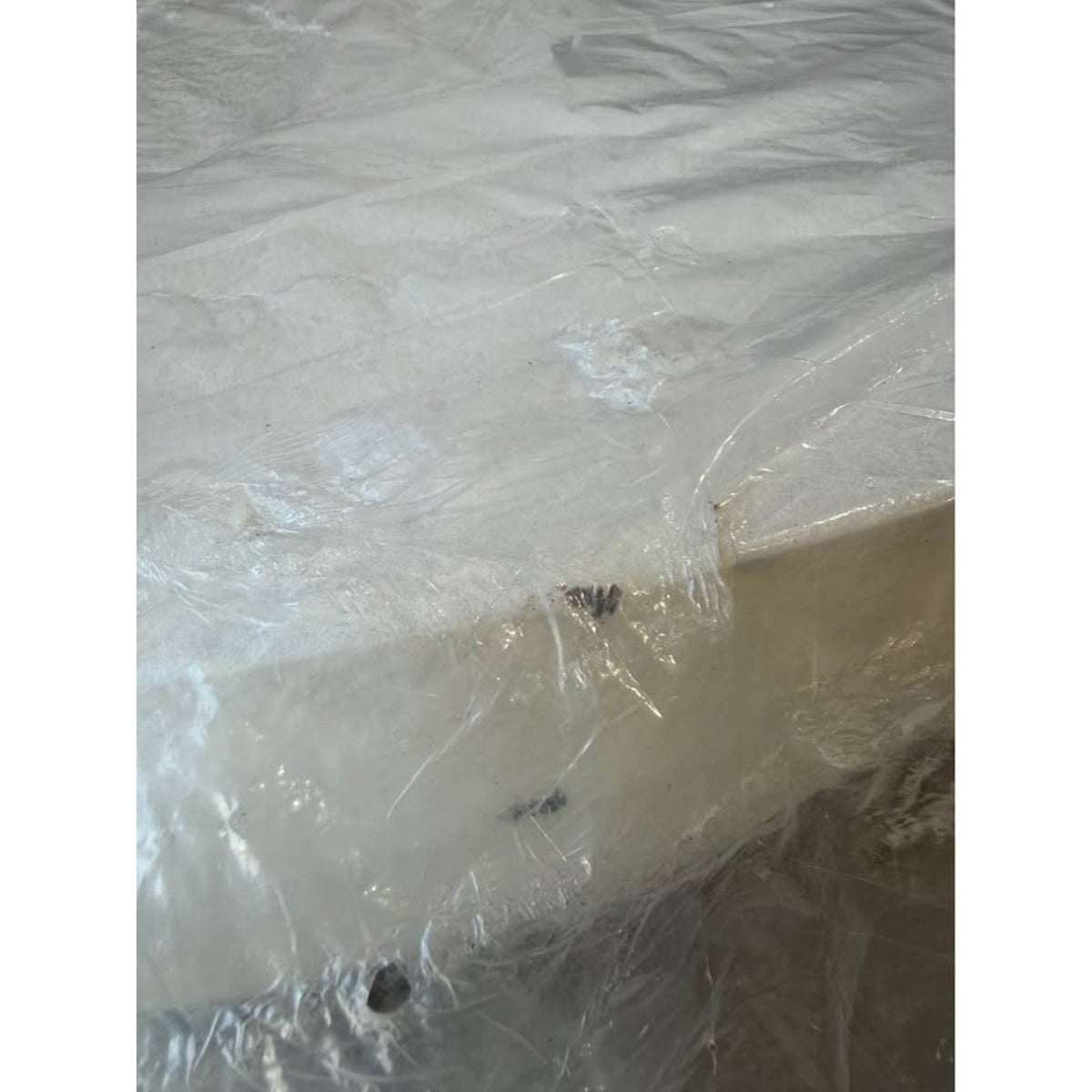 Four Hands Basil 48” Round Outdoor Coffee Table – Matte White | New Open Box - Delivery Available