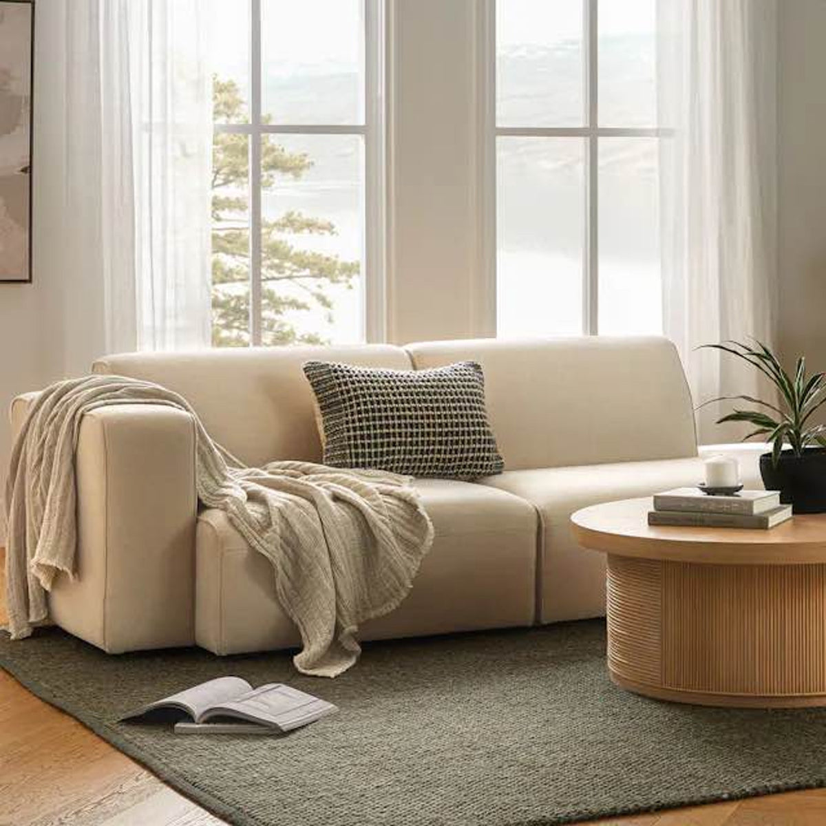 8’ x 10’ Wool Rug – Article Texa Speckled Green – $699 Retail – Open Box – Delivery Available