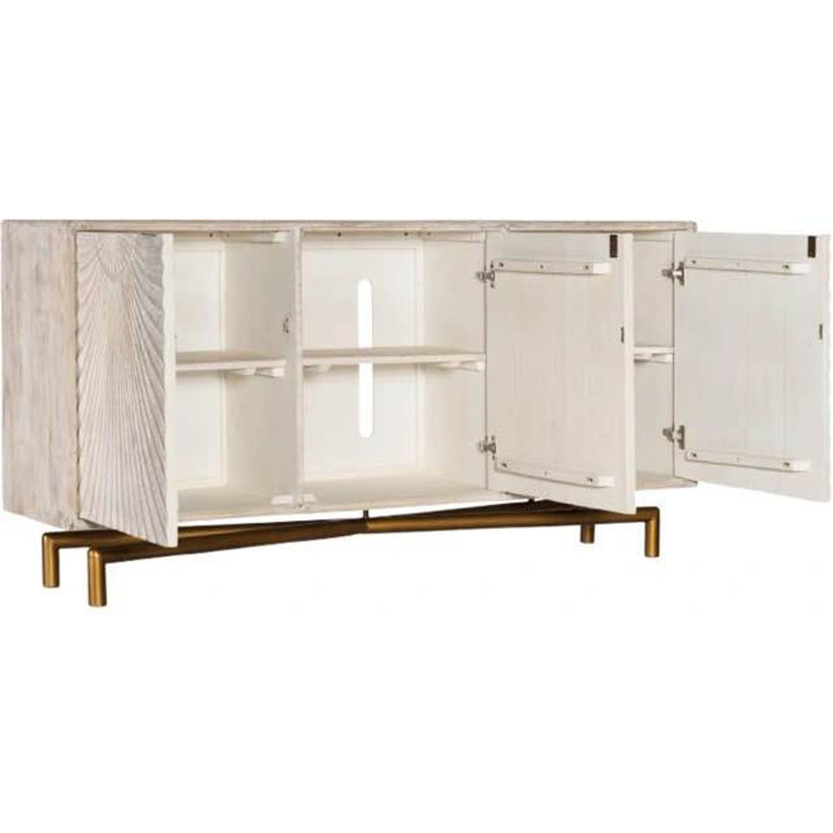Hooker Furniture 3-Door Rustic Entertainment Console – Retail $3,039 | Delivery Available