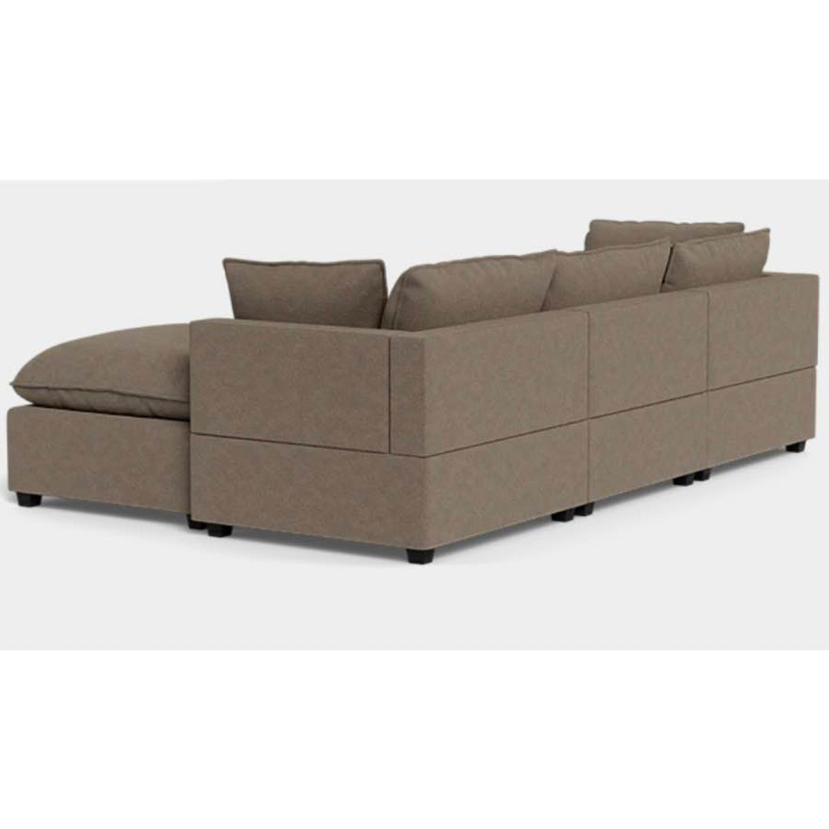 Albany Park Kova Pillow Cushion Sofa + Ottoman | Hazelnut Performance Bouclé | 122” - Delivery