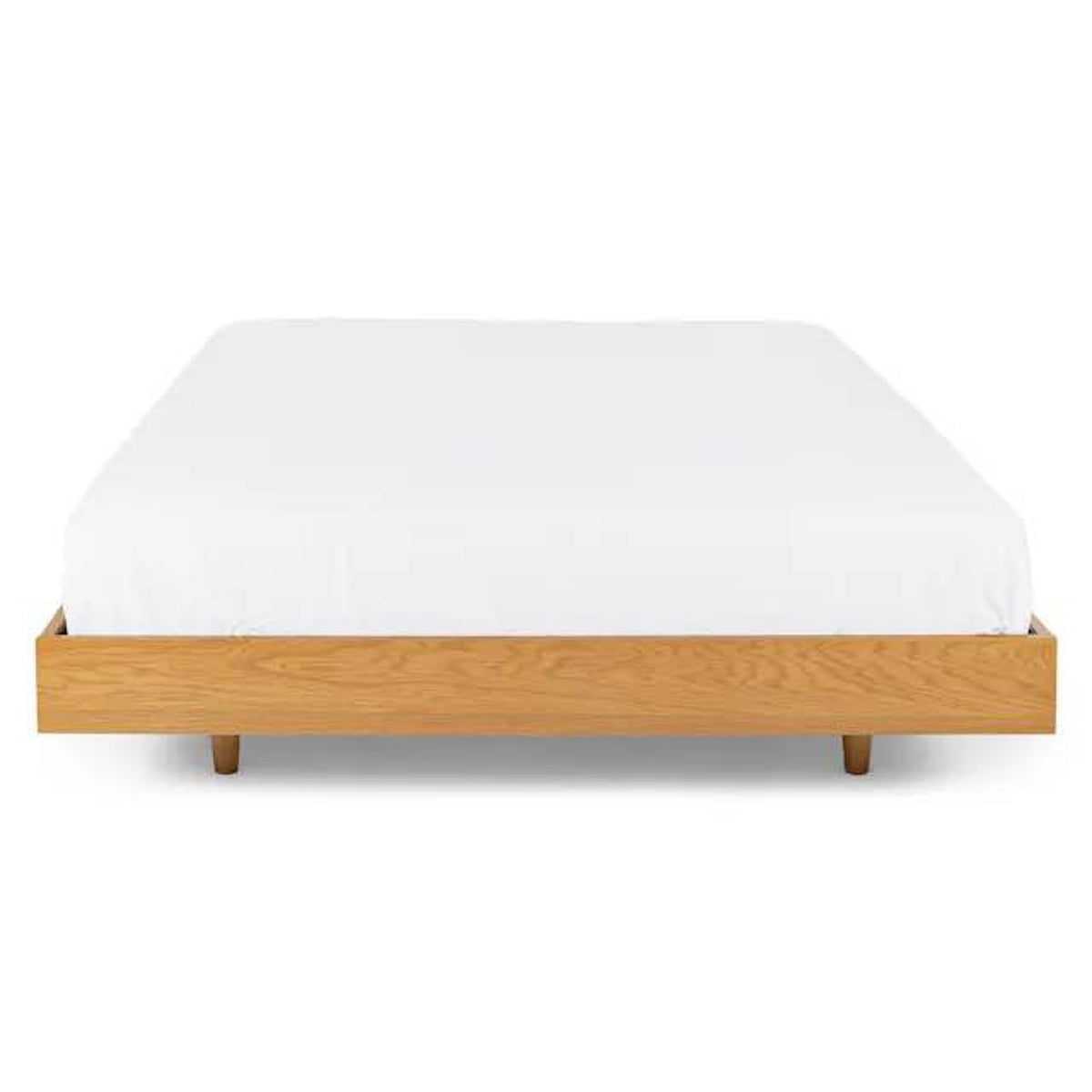 Article | Queen Platform Bed Frame | Basi - Oak | Delivery Available