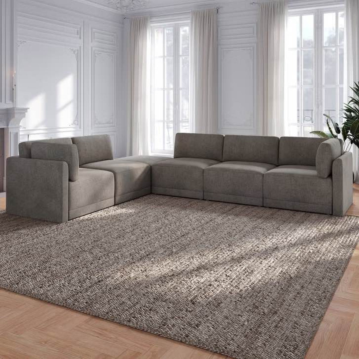 New Thomasville Fallon 6-Piece Modular Sectional – Gray – $1,699 Costco Retail - Delivery Available