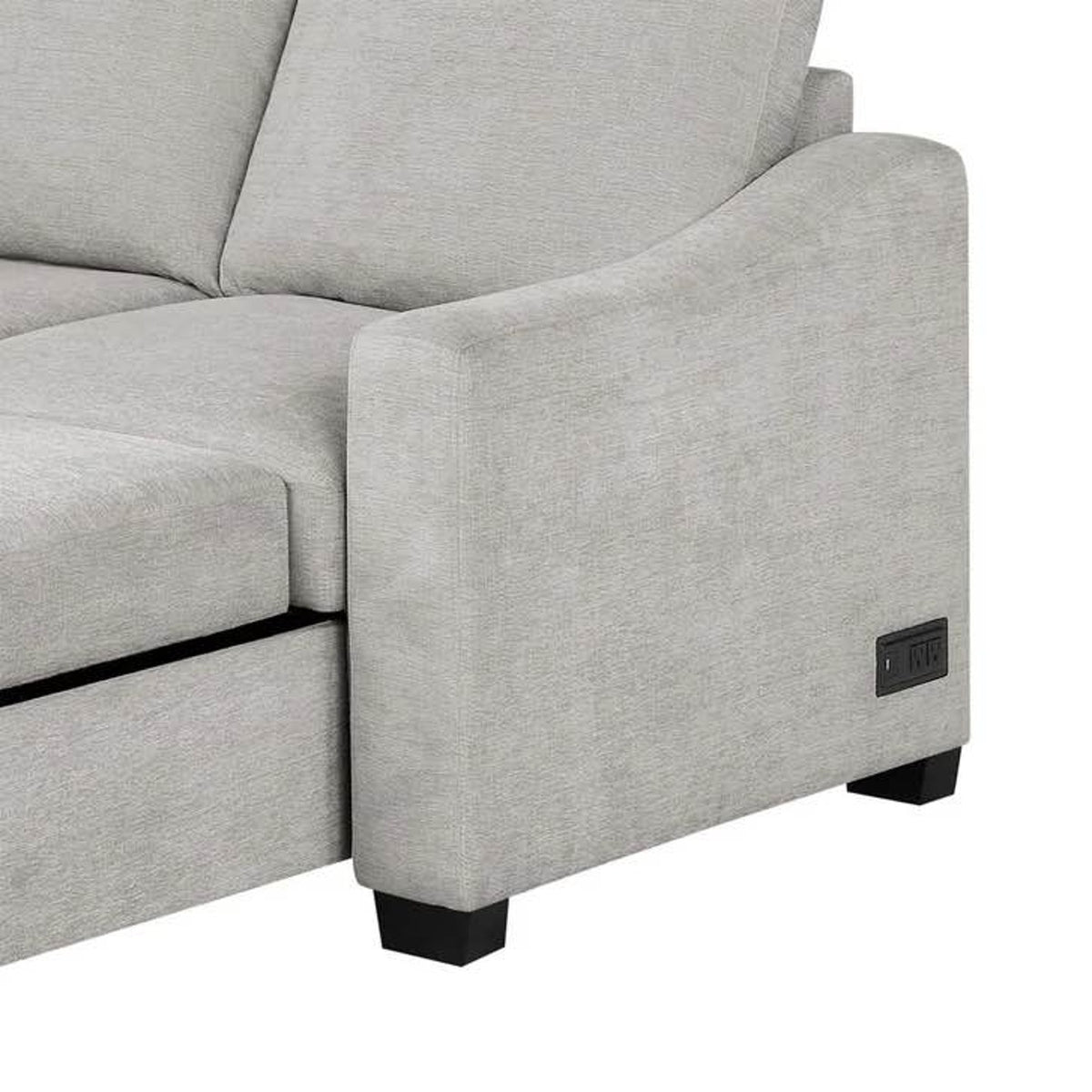 Costco Coddle Aria Sleeper Sofa with Reversible Chaise | Beige Sectional Sleeper | Storage Chaise