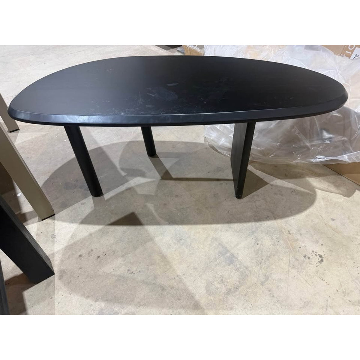 New Modern Black Executive Desk – 70” Contemporary Home Office Desk - Delivery Available