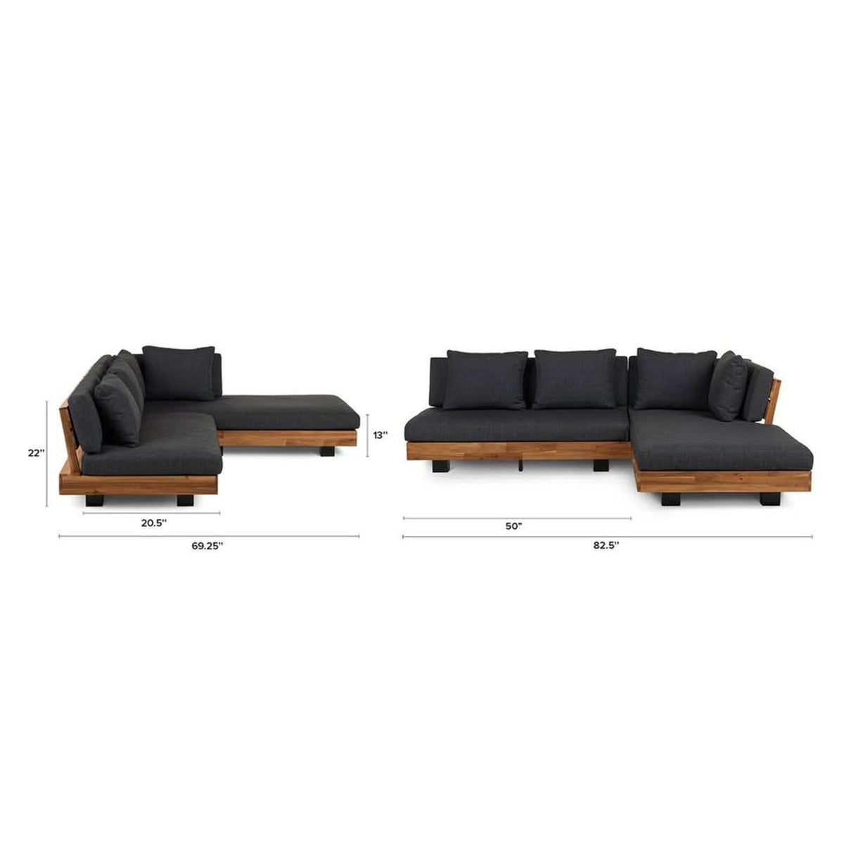 ARTICLE LUBEK OUTDOOR SECTIONAL SET + COVER | NEW OPEN BOX - DELIVERY AVAILABLE
