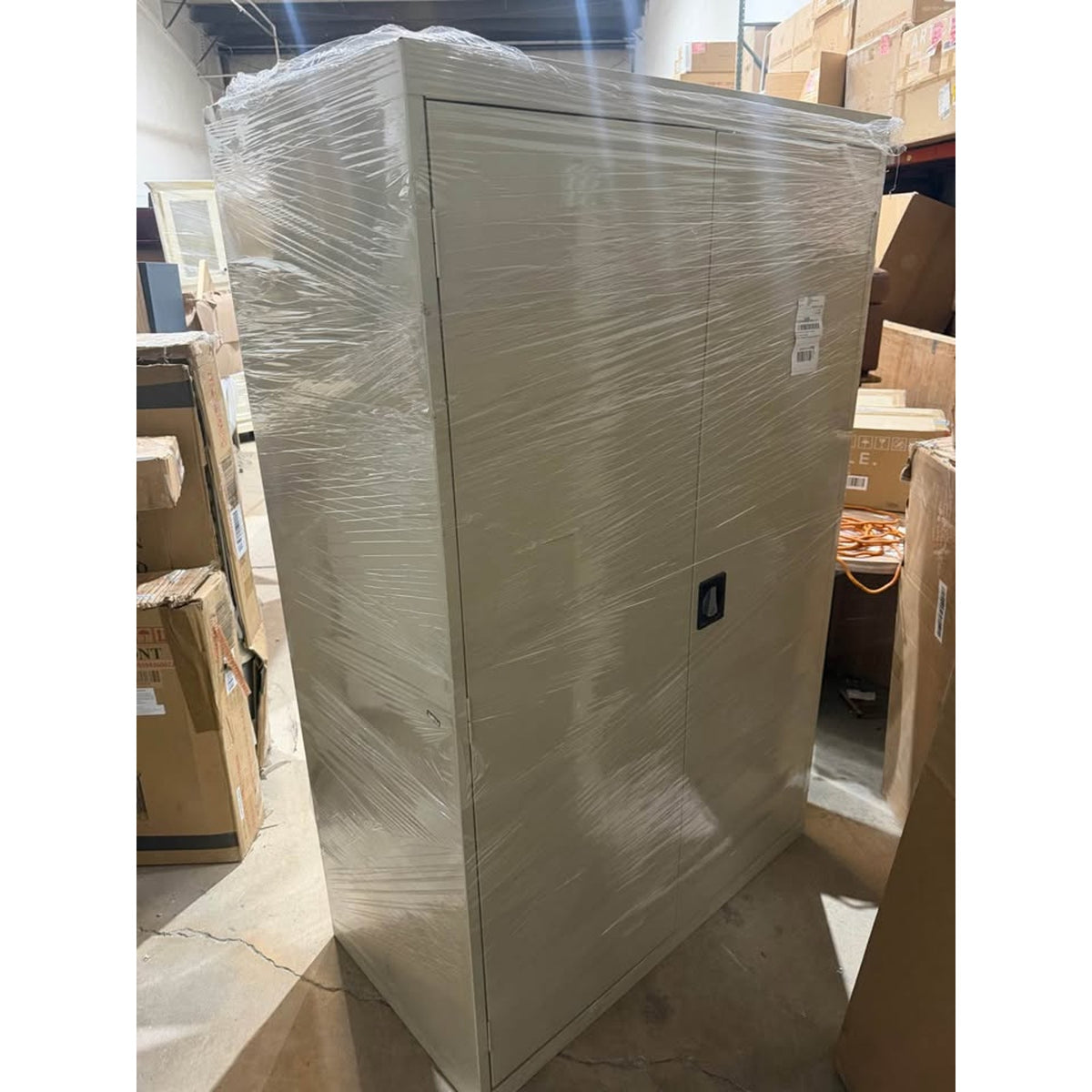 New Heavy Duty Locking Steel Storage Cabinet – 46” Wide – New Open Box - Delivery Available