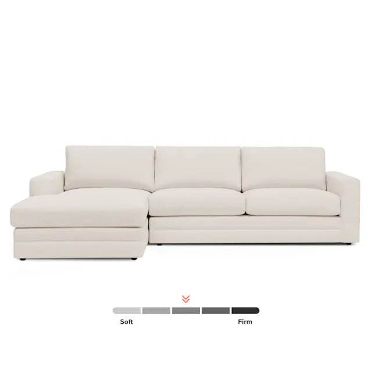 Article Riley 118.5” Ivory Wool Bouclé Sectional – $3,049 Retail – Delivery Available