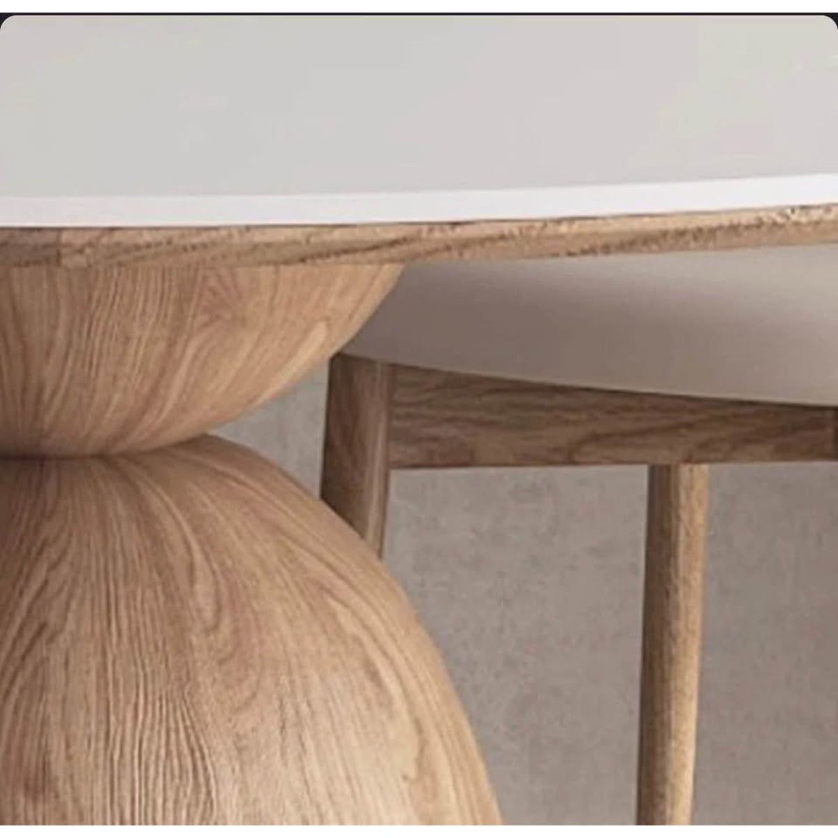 George Oliver 53” White Sintered Stone Round Dining Table | New Open Box - Delivery Available