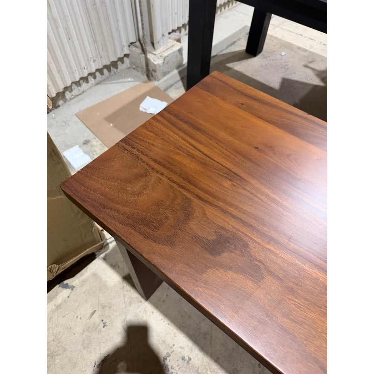 New Modern Walnut Executive Desk – Organic L-Shaped Design 63” L Shape Delivery Available