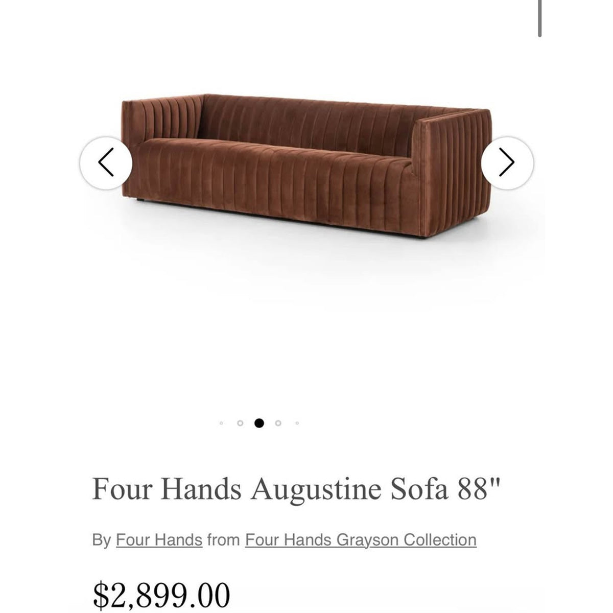 New Four Hands Augustine Sofa 88