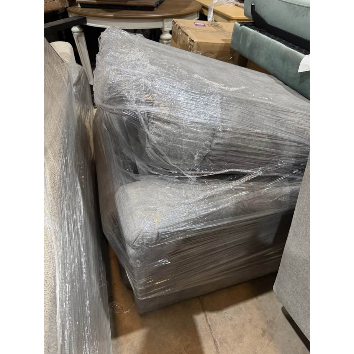 La-Z-Boy Clayton Power Lift Recliner | Heat & Massage | iClean Fabric | Gray - Delivery Available
