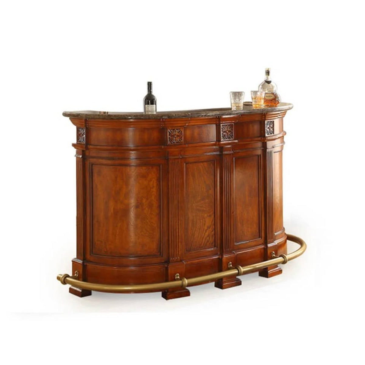 New Vintage Style Home Bar with Marble Top – $2,399 Retail – Delivery Available