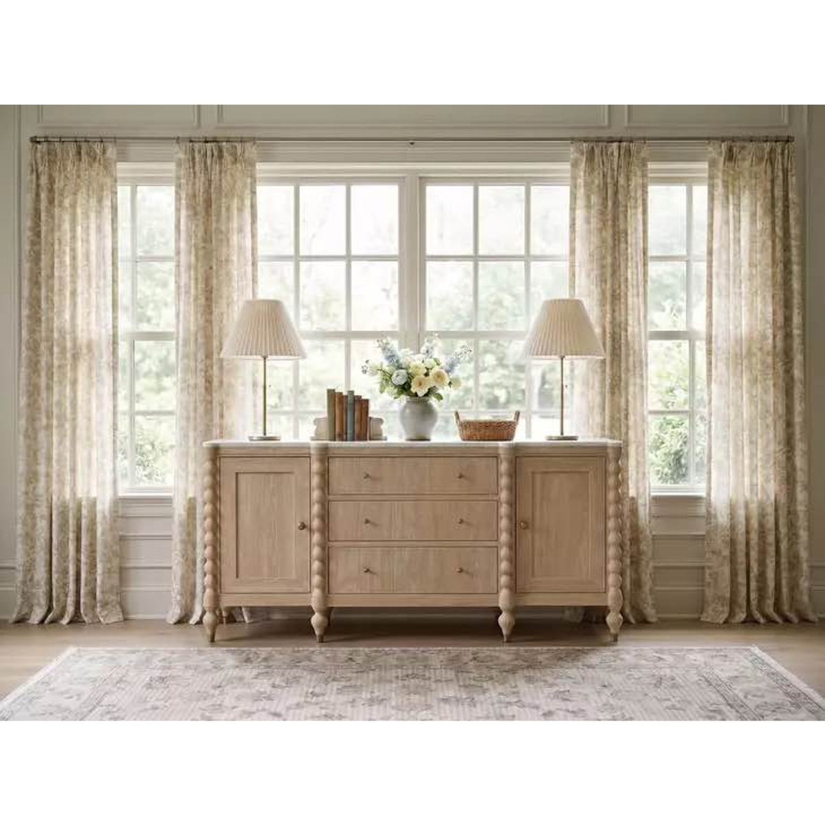 New 72” Marble-Top Credenza / Sideboard – $2,675 Retail – Delivery Available