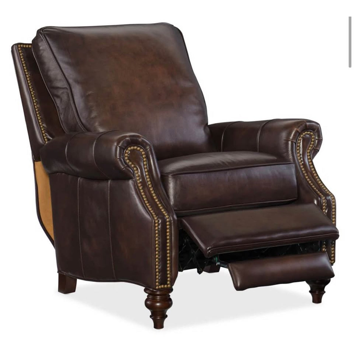 NEW OPEN BOX Birch Lane Lindley Genuine Leather Recliner – Top Grain Leather Club Chair