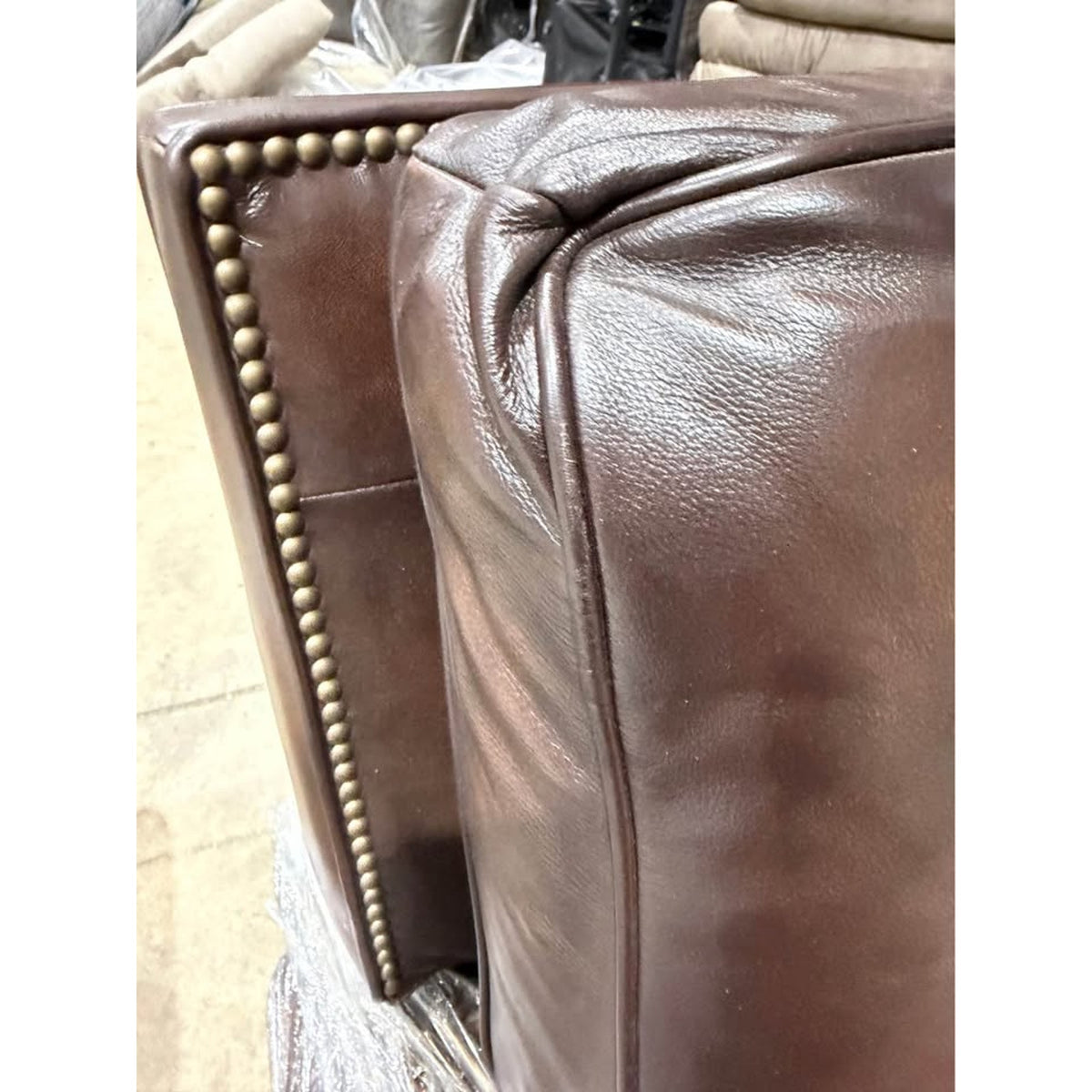 NEW OPEN BOX Birch Lane Lindley Genuine Leather Recliner – Top Grain Leather Club Chair