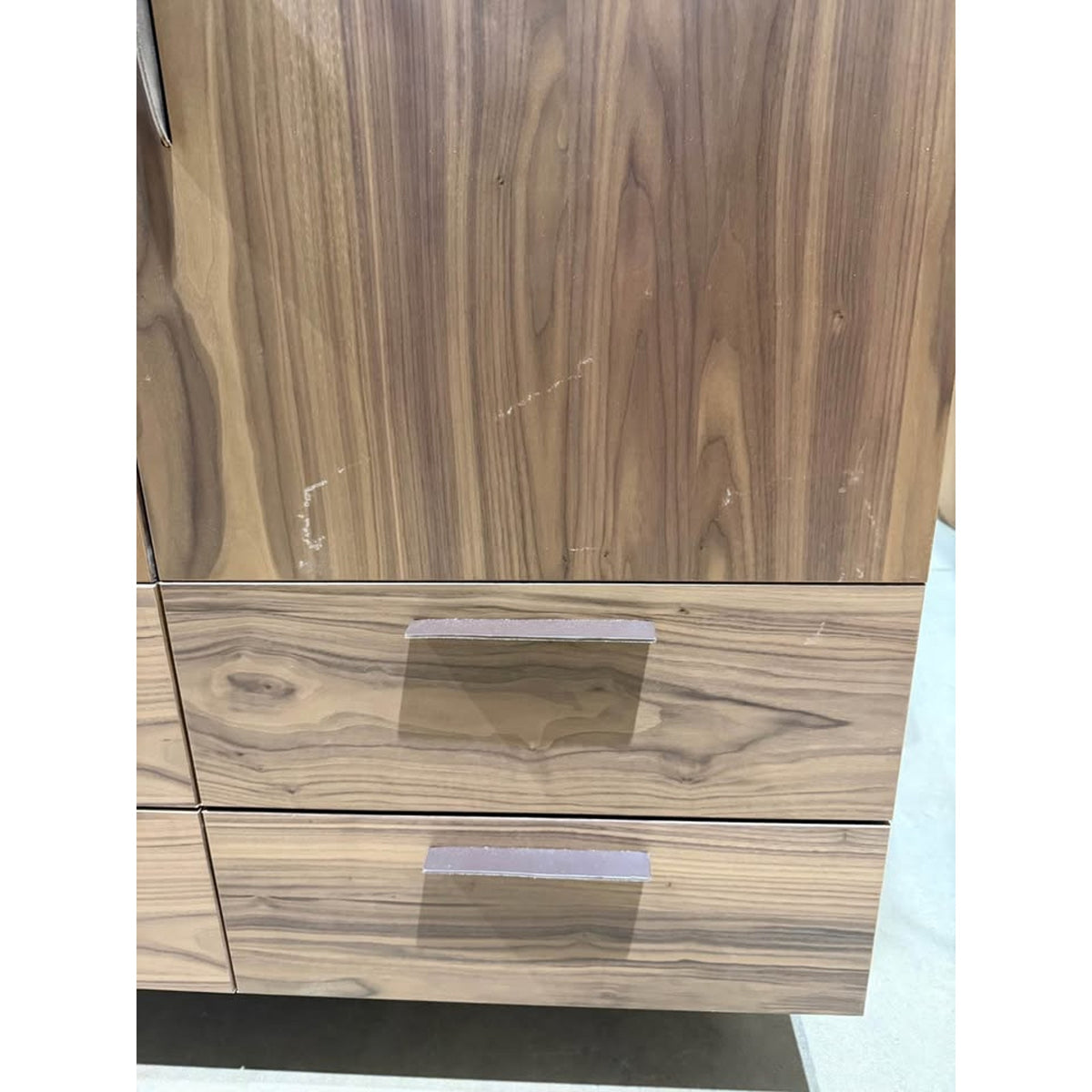 New Modern Walnut Designer Wardrobe Armoire Cabinet Storage 44” Blu Dot - Delivery Available