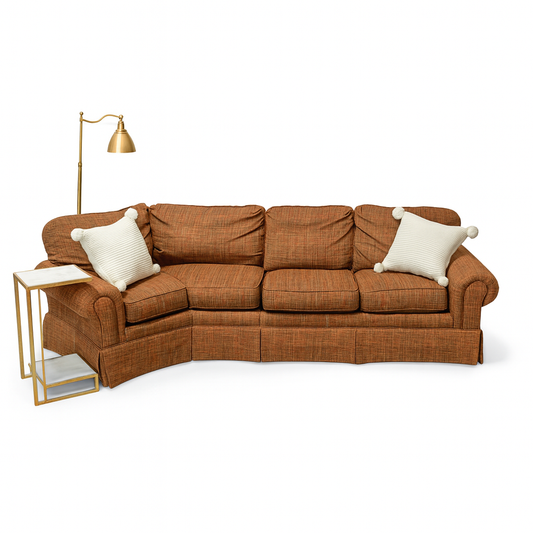 Houndstooth Cuddle Corner Sectional Sofa - 2 Piece