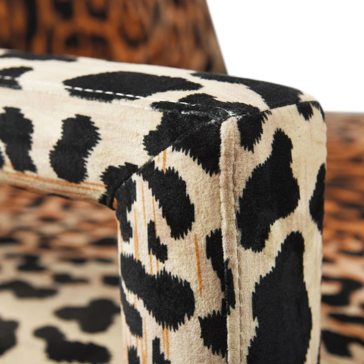 New Open Box Dann Foley Cheetah Print Lounge Chair