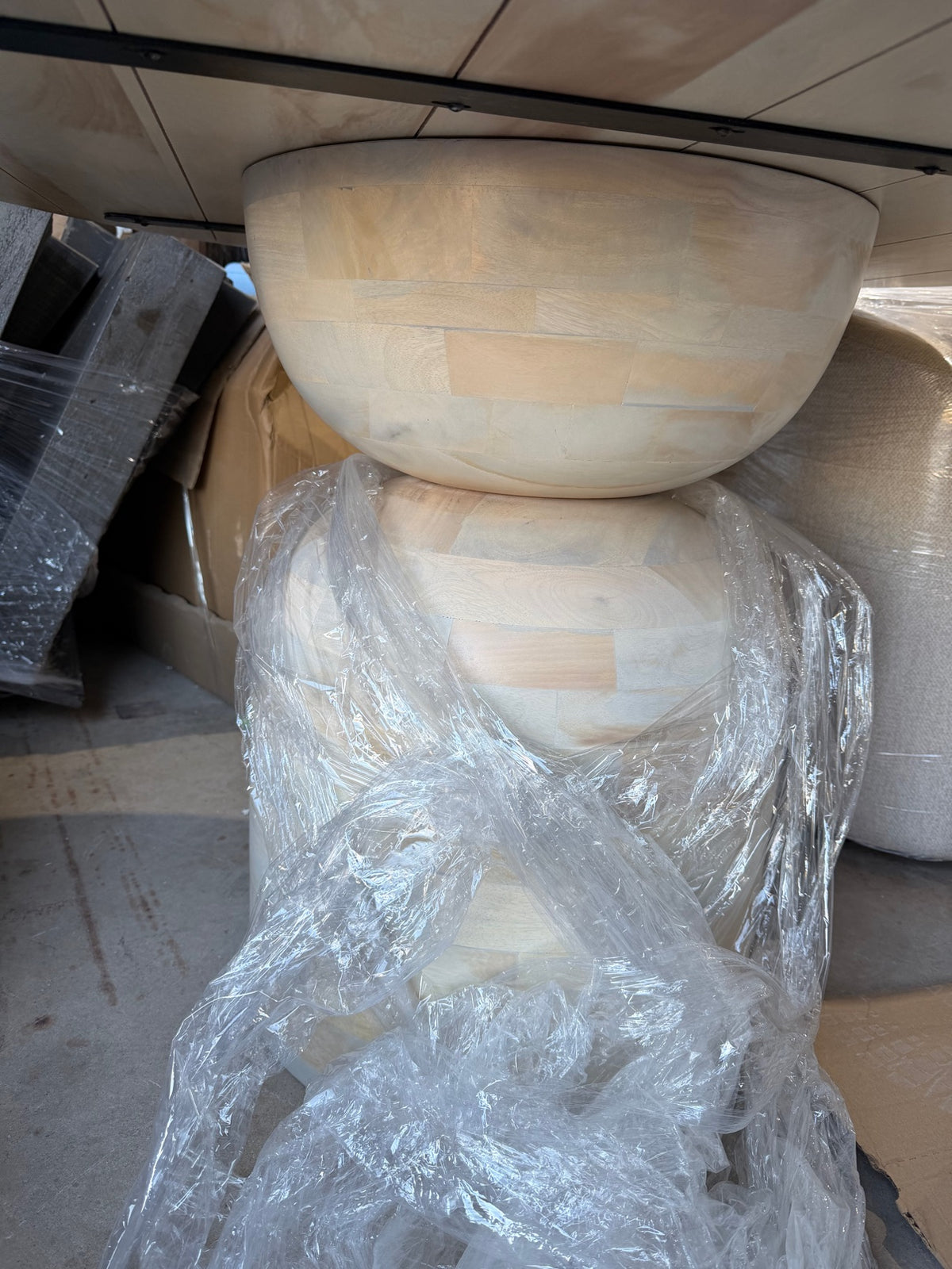 New Creative Co-Op Kashida 47″ Mango Dining Table — Round Pedestal Table — Delivery Available