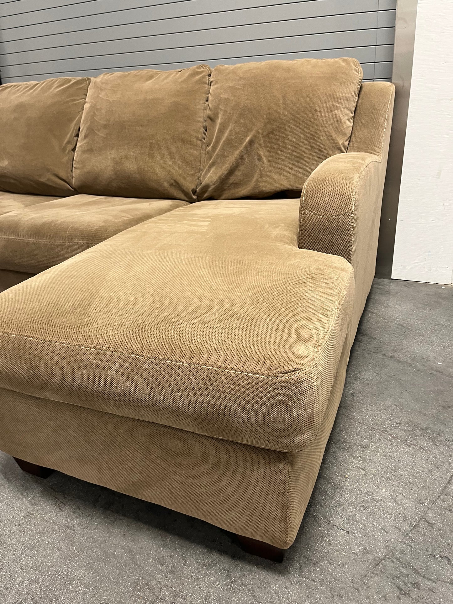 Corner Sectional Sofa Couch - Ashley Furniture - Reversible Chaise - Light Brown Delivery Available