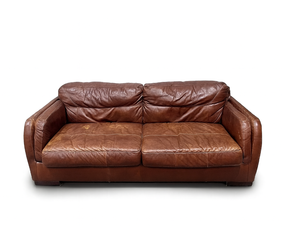Ashley Furniture Genuine Leather Two Seat Sofa