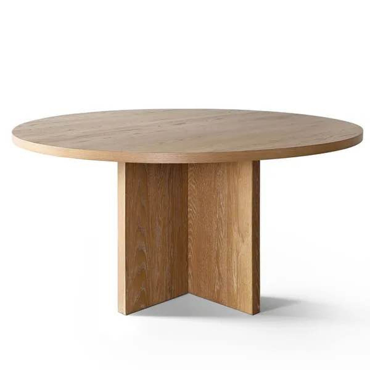 New 60” Round Oak Pedestal Dining Table – $1,280 Retail – open box - Delivery Available