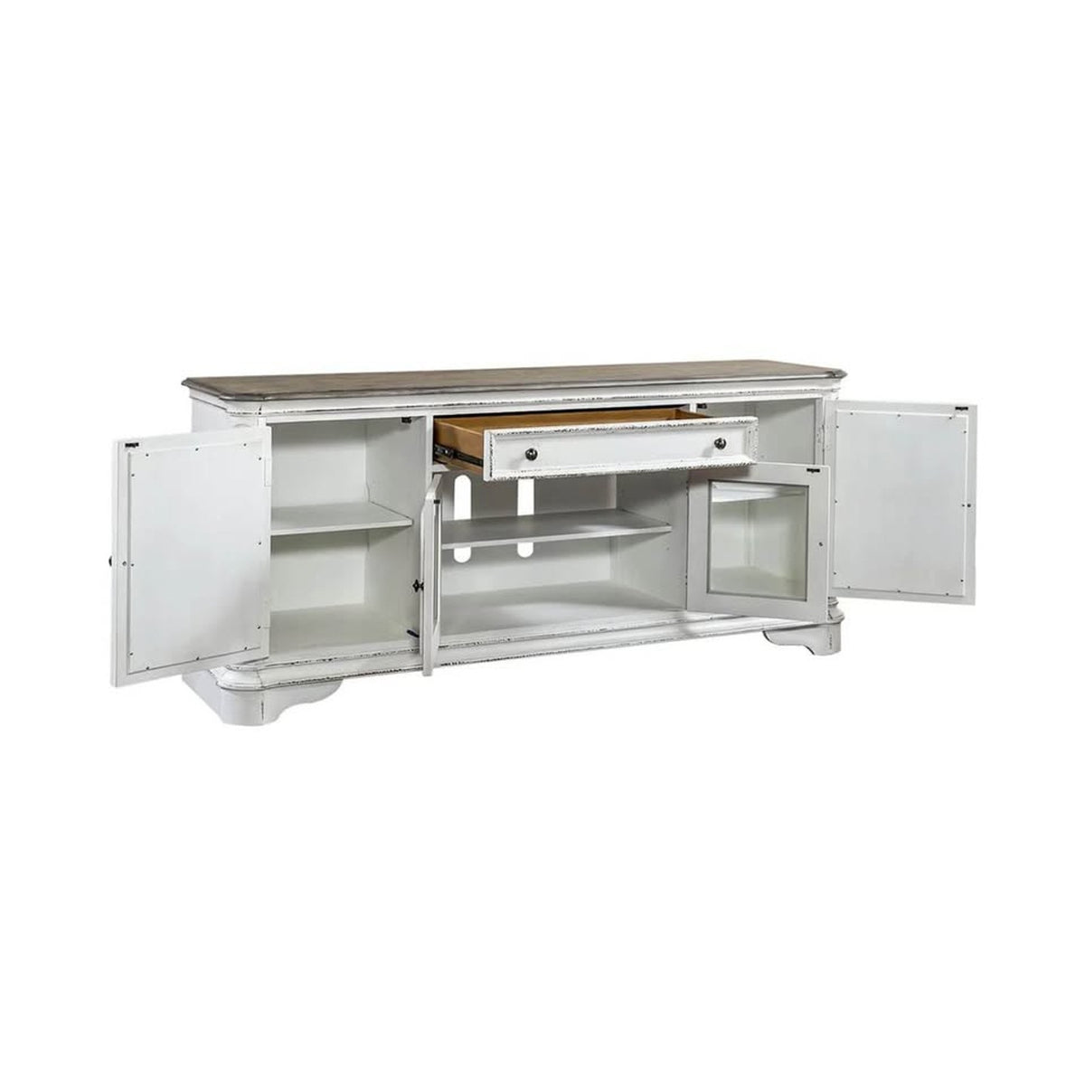 Liberty Furniture Magnolia Manor 74” TV Stand | Retail $2,560 | NEW OPEN BOX | Delivery Available