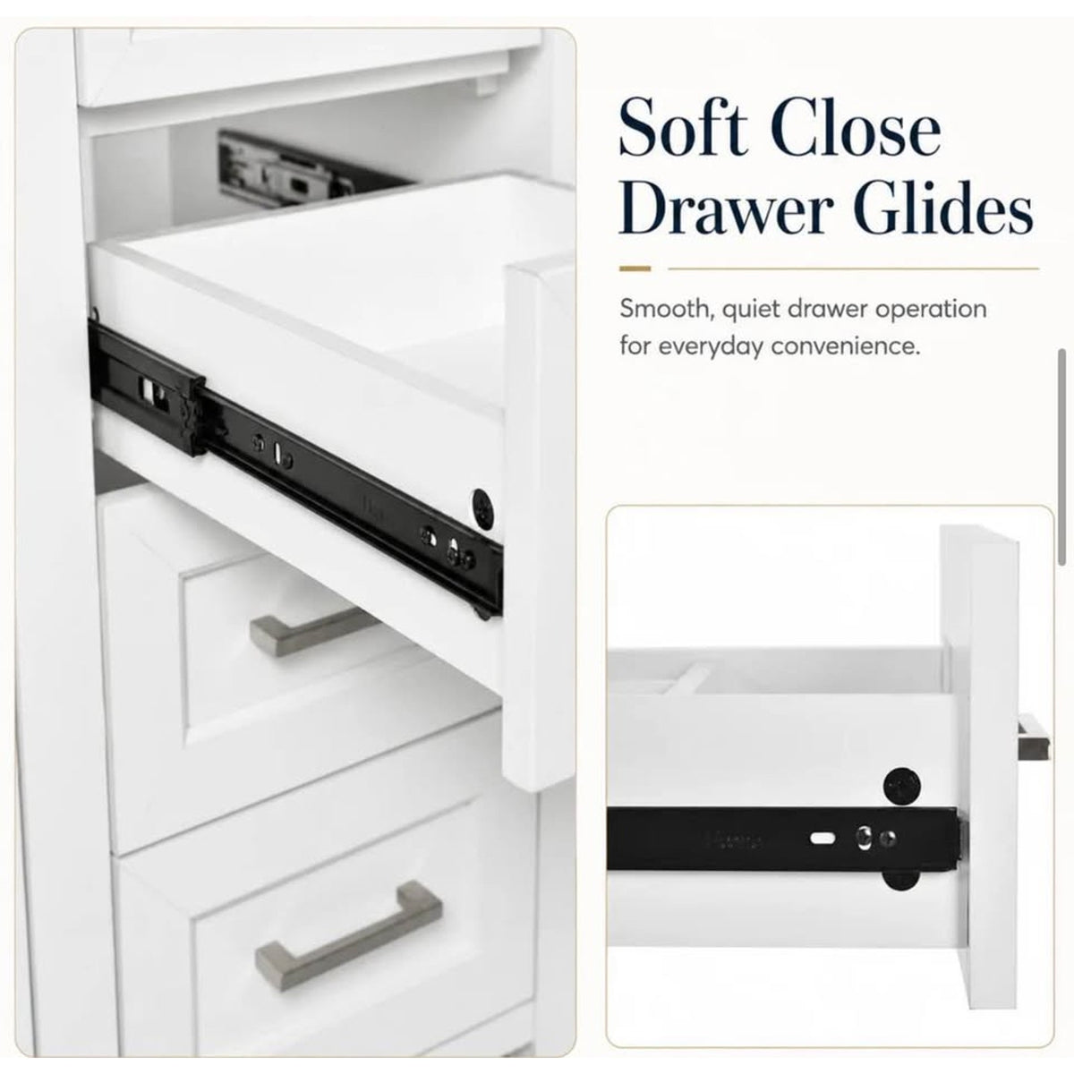 New 60” White Double Sink Bathroom Vanity with Quartz Top – New Open Box - Delivery Available