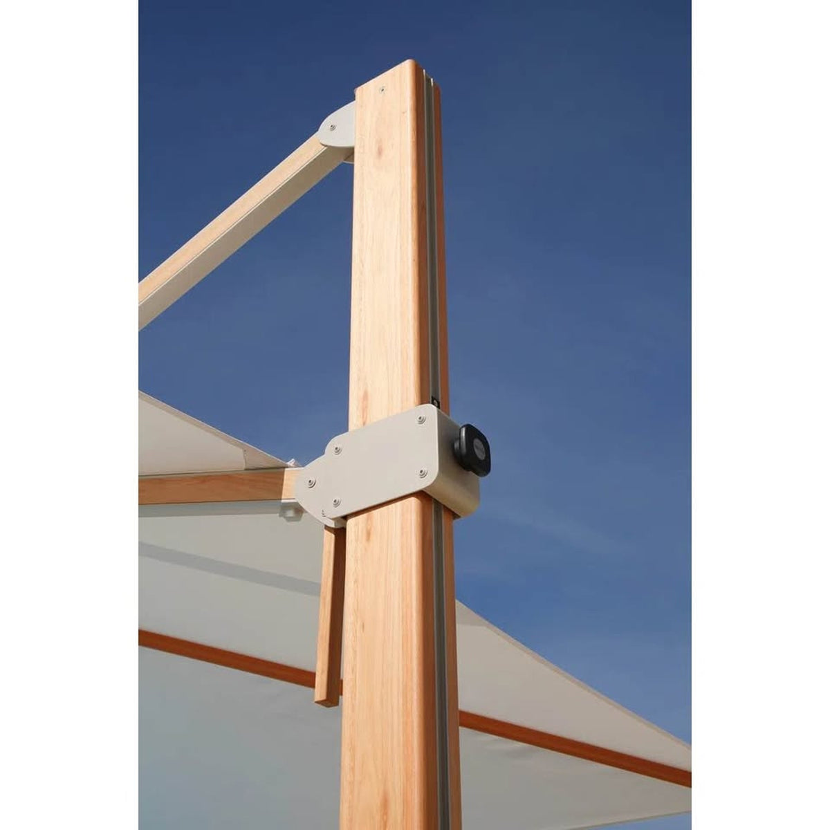 New Barlow Tyrie Napoli 13’ Square Cantilever Umbrella $8000+ Retail - See Notes Delivery Available