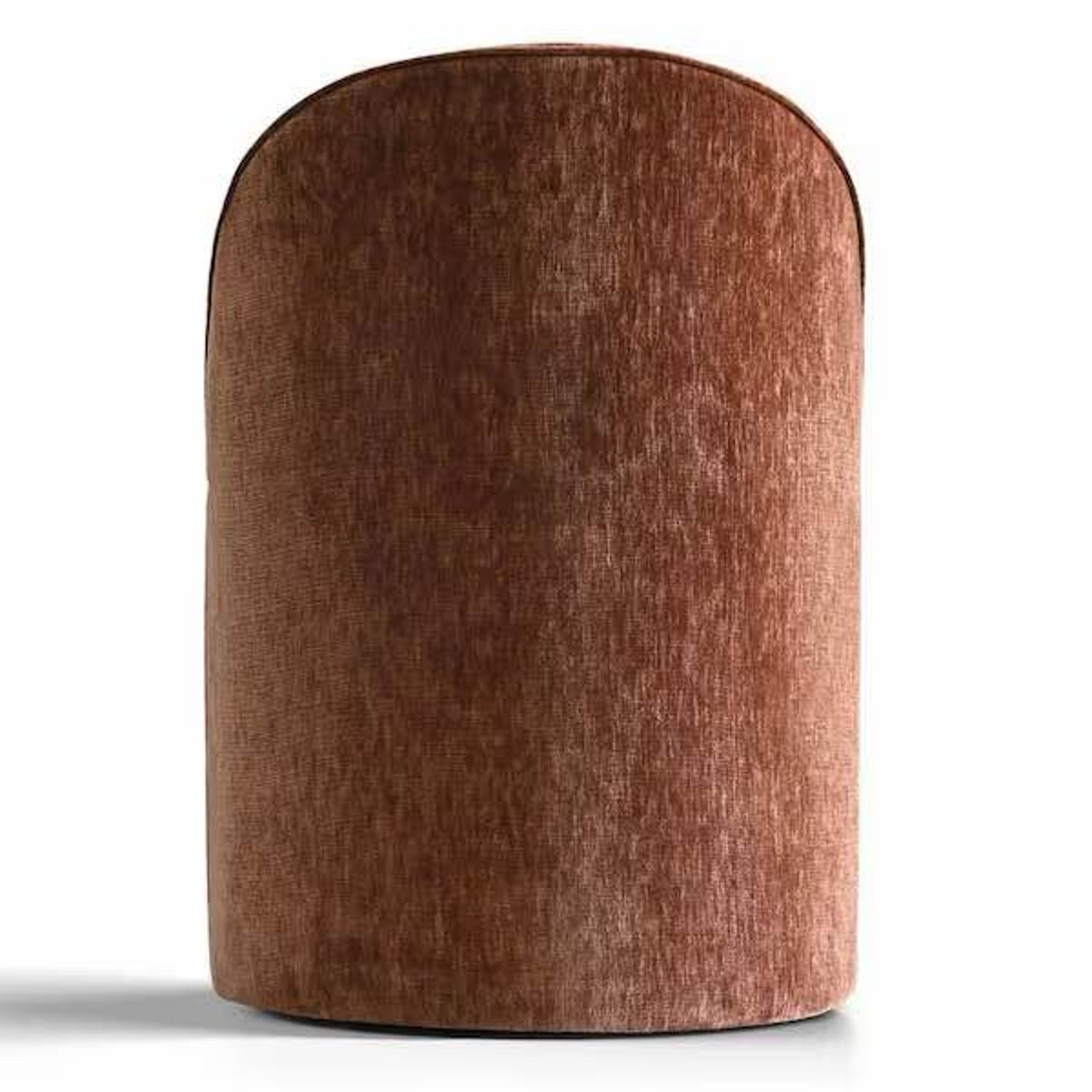 Set of 6 Rust Velvet Barrel Dining Chairs – New Open Box - $1200 Retail - Delivery Available