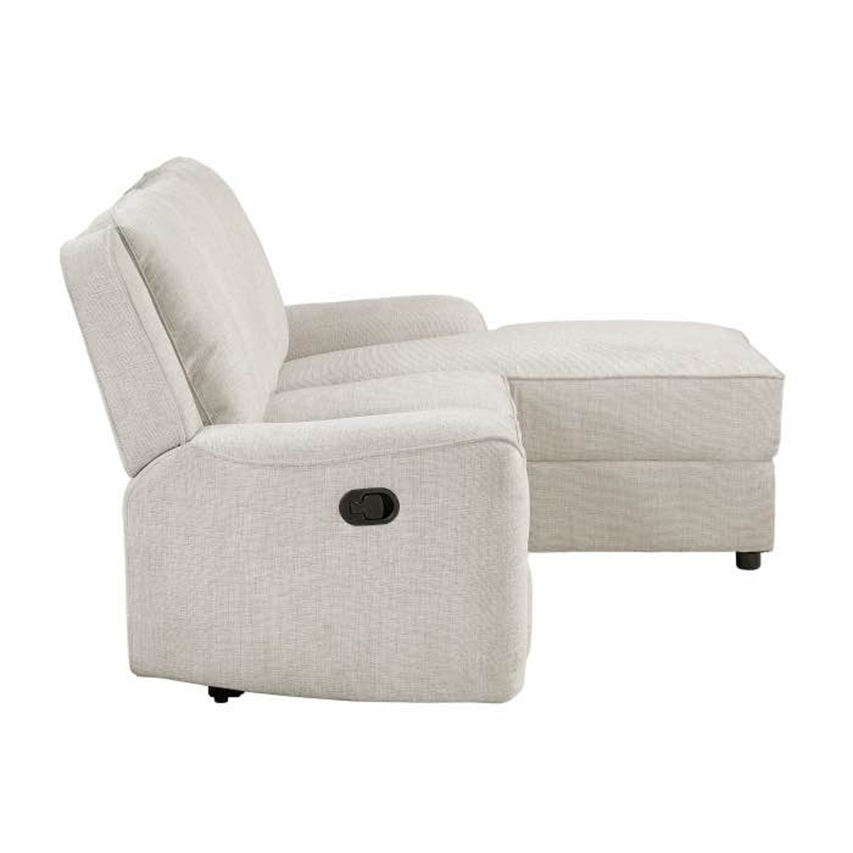 Homelegance Monterey 2-Piece Reclining Sectional w/ Chaise – Beige – Retail $1,399 Delivery Avail