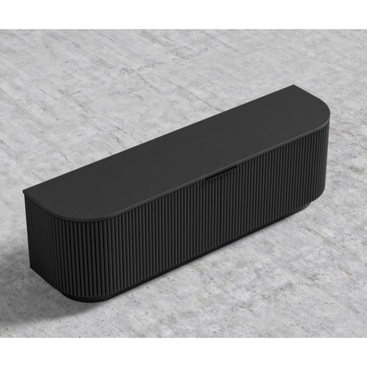 Modern Fluted Media Console / TV Stand – Black – New In Box - Rove Concepts - Delivery Available
