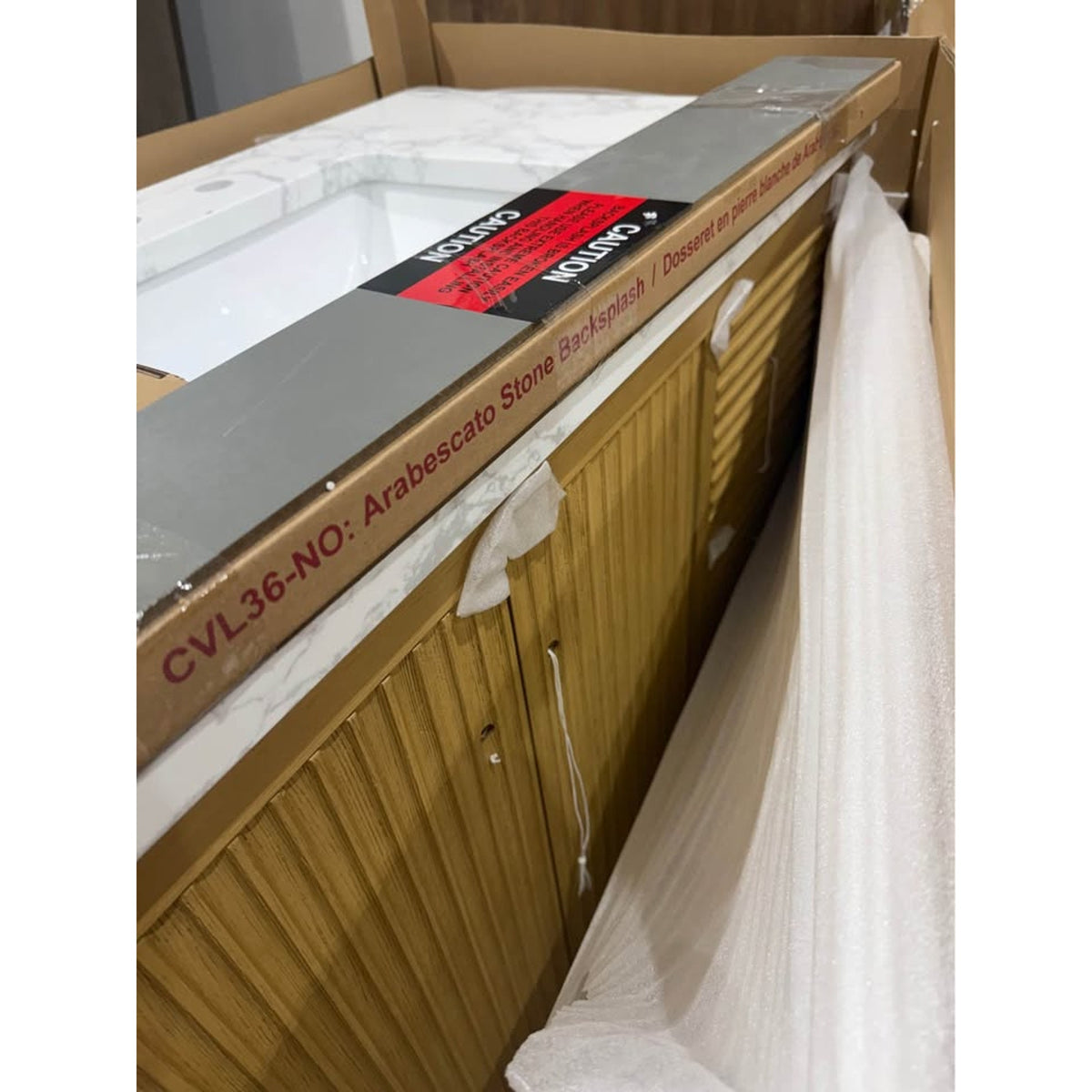 Vanity Art Laval 36” Natural Oak Bathroom Vanity with Quartz Top | Delivery Available