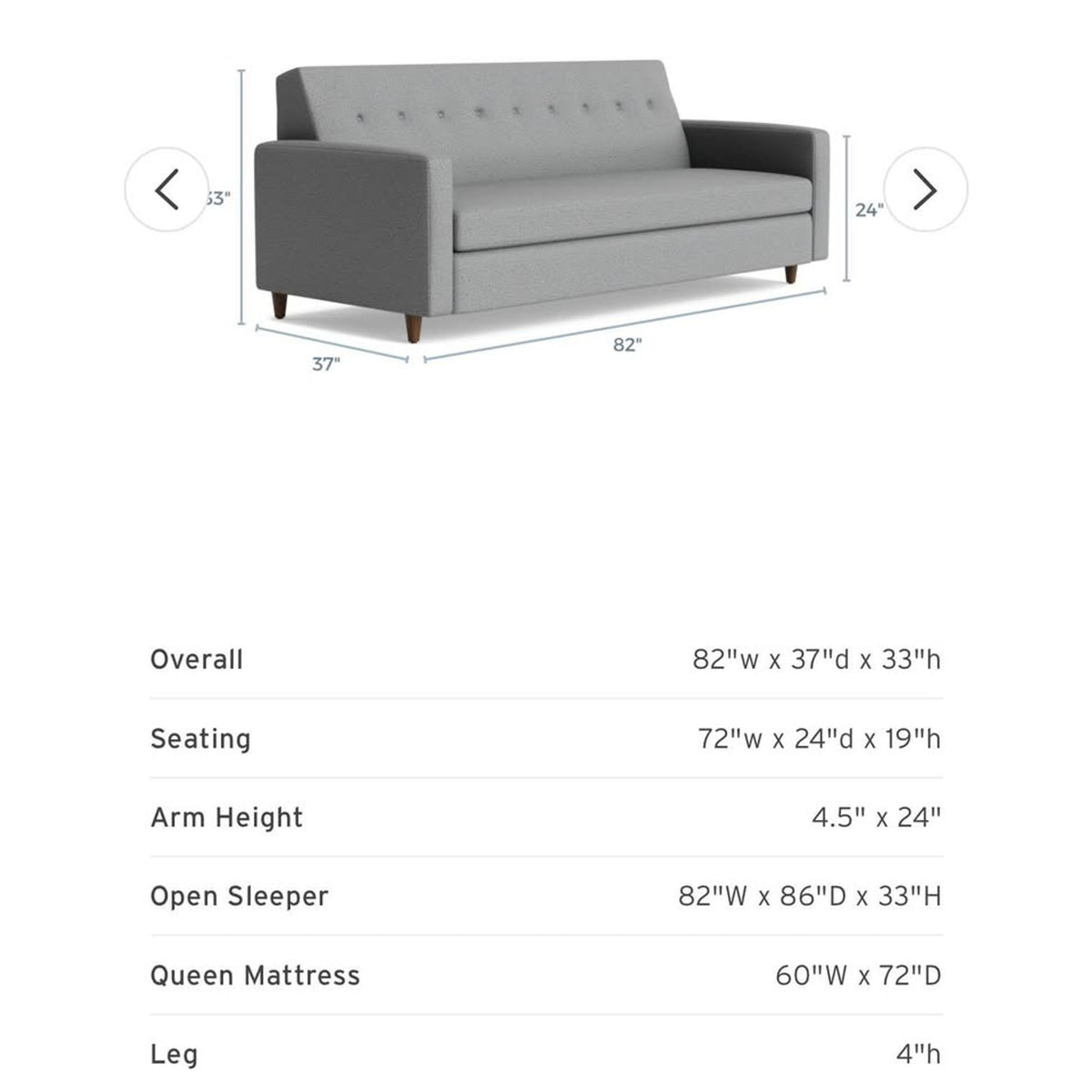 Joybird Korver Sofa | New In Box | Retail $1,941 | Delivery Available