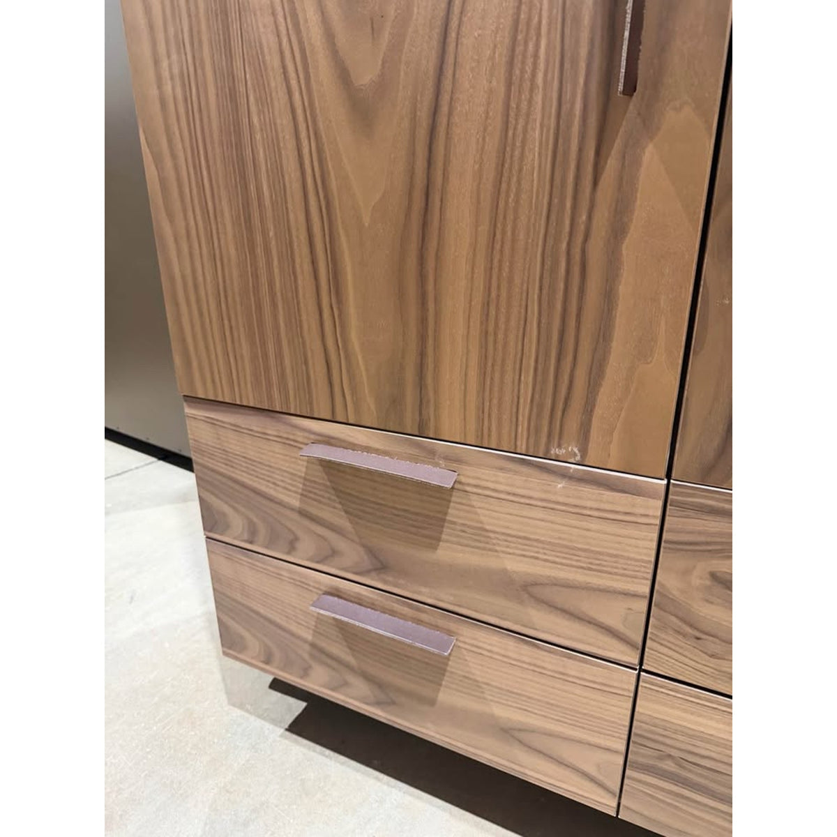New Modern Walnut Designer Wardrobe Armoire Cabinet Storage 44” Blu Dot - Delivery Available