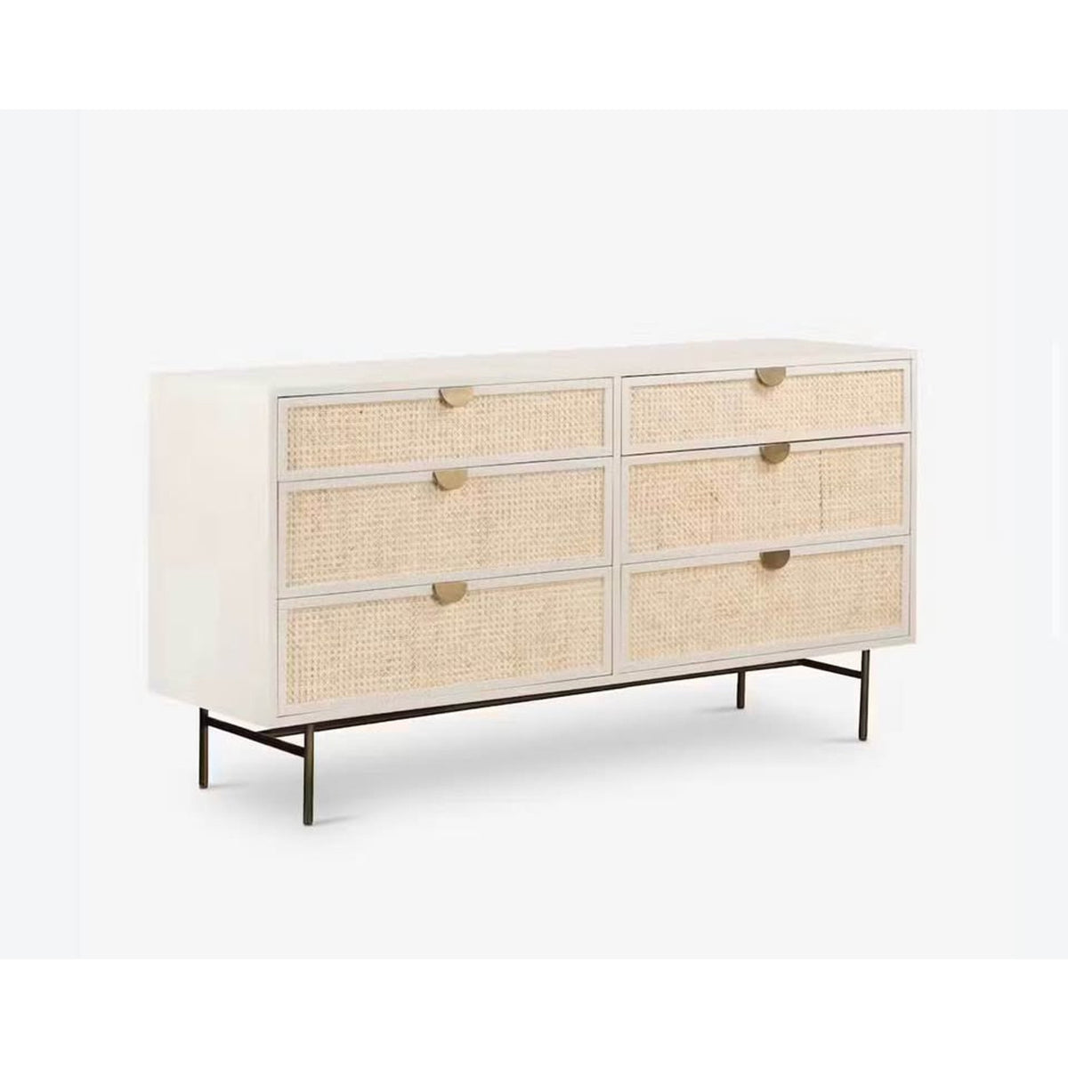 Joybird Sophia Dresser 6 Drawer  | New Open Box | Retail $2,199 - Matte Alabaster Delivery Available
