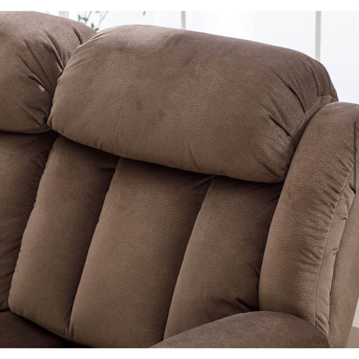New 62” Microsuede Reclining Loveseat – Manual Recliner Couch $900 Retail Delivery Available